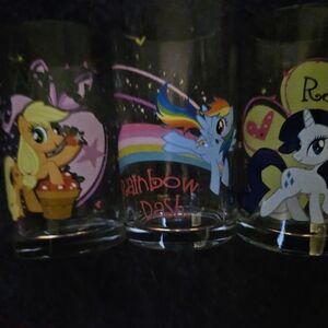 Hasbro My Little Pony Glass Set - Pink, Blue, White